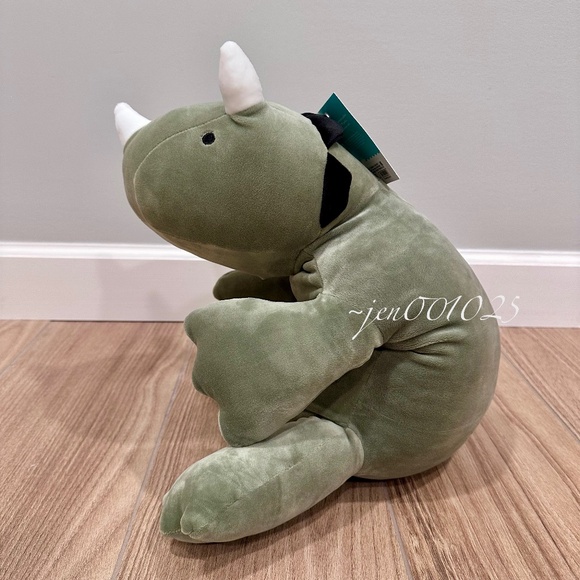 Green Dinosaur Weighted Plush Throw Pillow - Pillowfort - Picture 8 of 9